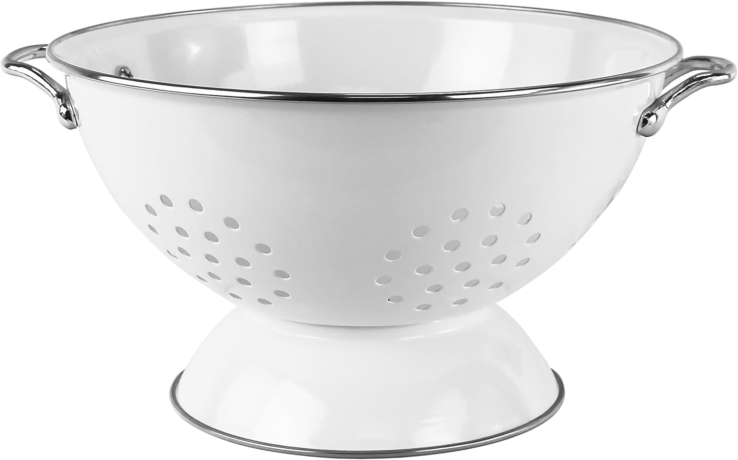 Reston Lloyd Enamel Steel Colander & Vegetable Strainer, 5 Quart, White Reston Lloyd Enamel Steel Colander & Vegetable Strainer, 5 Quart, White