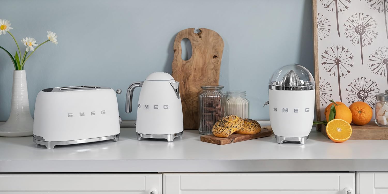 SMEG 50's Style Retro Citrus Juicer Matte White, Medium9