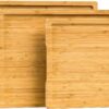 SMIRLY Wooden Cutting Boards For Kitchen - Bamboo Cutting Board Set, Wood Cutting Board Set, Cutting Board Wood, Wooden Chopping Board, Wooden Cutting Board Set, Bamboo Natural