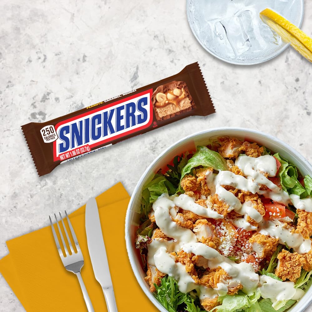 SNICKERS Full Size Bulk Milk Chocolate Candy Bars, 1.86 oz Bar, 48 ct Box3