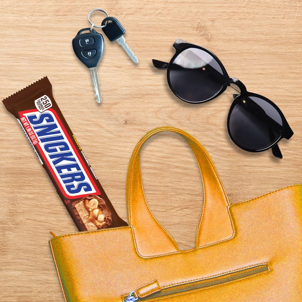SNICKERS Full Size Bulk Milk Chocolate Candy Bars, 1.86 oz Bar, 48 ct Box4