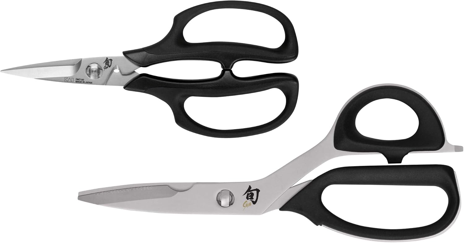 Shun Cutlery 2 Piece Kitchen Shear Set, Stainless Steel Cooking Scissors, Blades Separate for Easy Cleaning, Comfortable, Non-Slip Handle, Kitchen Shears Heavy Duty Shun Cutlery 2 Piece Kitchen Shear Set, Stainless Steel Cooking Scissors, Blades Separate for Easy Cleaning, Comfortable, Non-Slip Handle, Kitchen Shears Heavy Duty
