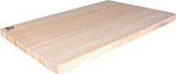 Shun Cutlery Large Hinoki Cutting Board, 17.75" x 11.75" Large Wood Cutting Board, Medium-Soft Wood Preserves Knife Edges, Authentic, Japanese Kitchen Cutting Board