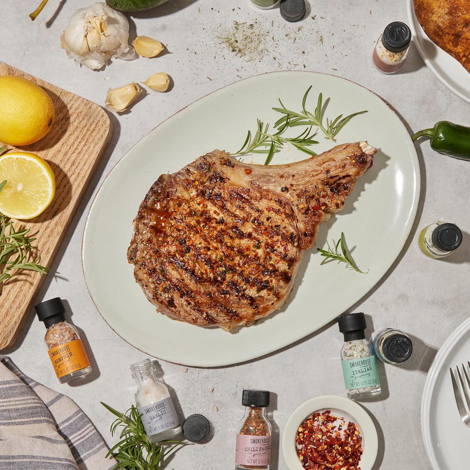 Smokehouse by Thoughtfully Ultimate Grilling Spice Set, Grill Seasoning Gift Set Flavors Include Chili Garlic, Rosemary and Herb, Lime Chipotle, Cajun Seasoning and More, Pack of 209