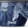 S'well Stainless Steel Salad Bowl Kit - 64oz, Azurite - Comes with 2oz Condiment Container and Removable Tray for Organization - Leak-Proof, Easy to Clean, Dishwasher Safe