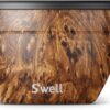 S'well Stainless Steel Salad Bowl Kit - 64oz, Teakwood - Comes with 2oz Condiment Container and Removable Tray for Organization - Leak-Proof, Easy to Clean, Dishwasher Safe