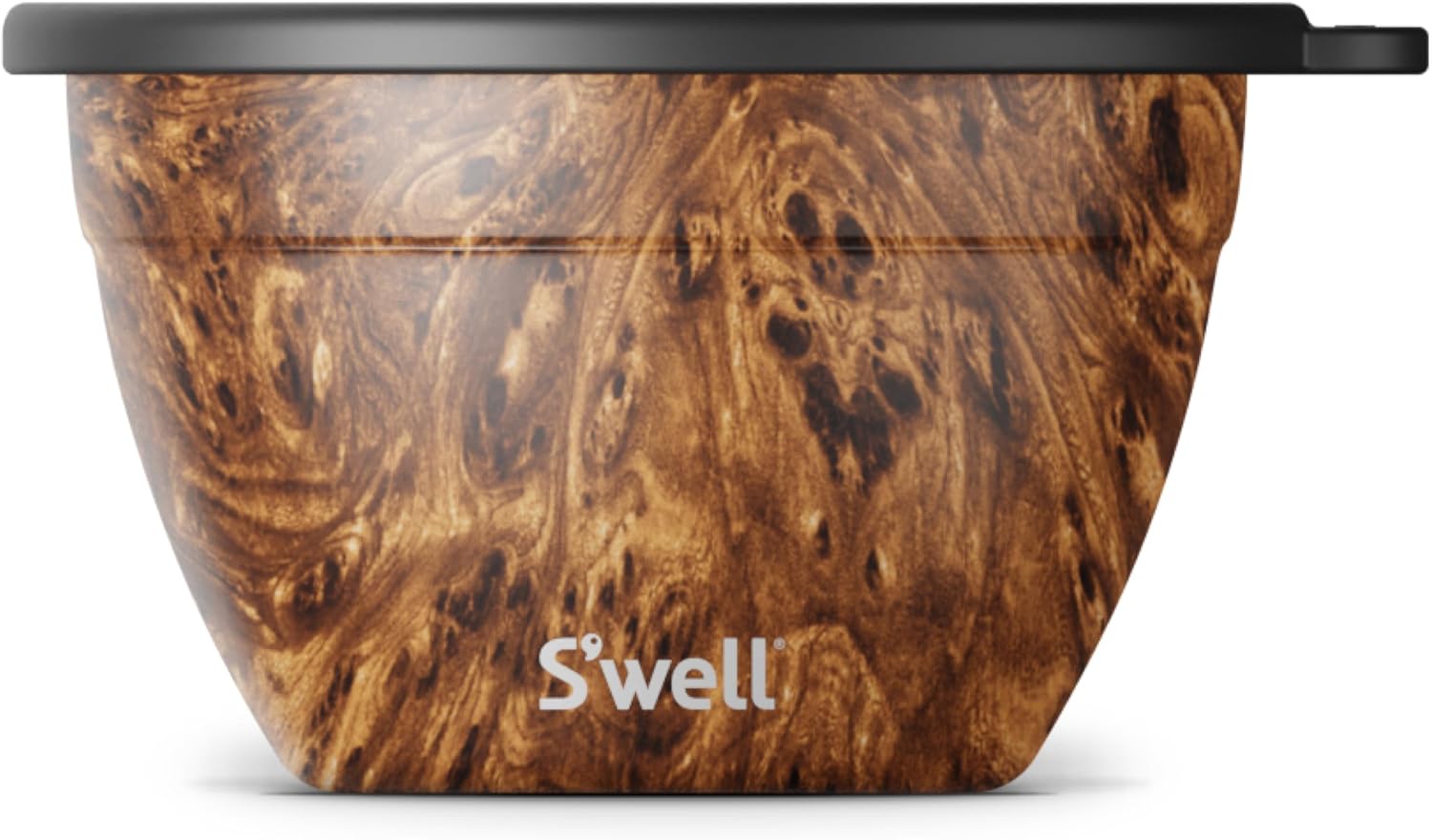 S'well Stainless Steel Salad Bowl Kit - 64oz, Teakwood - Comes with 2oz Condiment Container and Removable Tray for Organization - Leak-Proof, Easy to Clean, Dishwasher Safe S'well Stainless Steel Salad Bowl Kit - 64oz, Teakwood - Comes with 2oz Condiment Container and Removable Tray for Organization - Leak-Proof, Easy to Clean, Dishwasher Safe