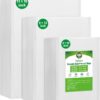 Syntus Vacuum Sealer Bags, 300 Gallon 11" x 16" and Quart 8" x 12" and Pint 6" x 10" Commercial Grade PreCut Bag, BPA Free Food Vac Bags for Storage, Meal Prep or Sous Vide