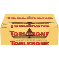 Toblerone Milk Chocolate Bar with Honey and Almond Nougat, 20 - 3.52 oz Bars