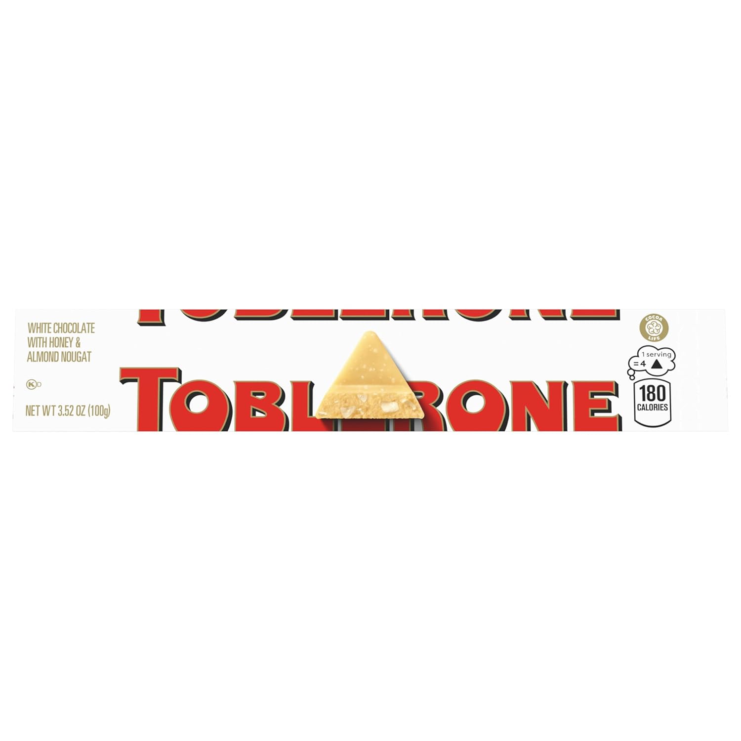 Toblerone Swiss White Chocolate Bars with Honey & Almond Nougat, 20 - 3.52 oz Bars2