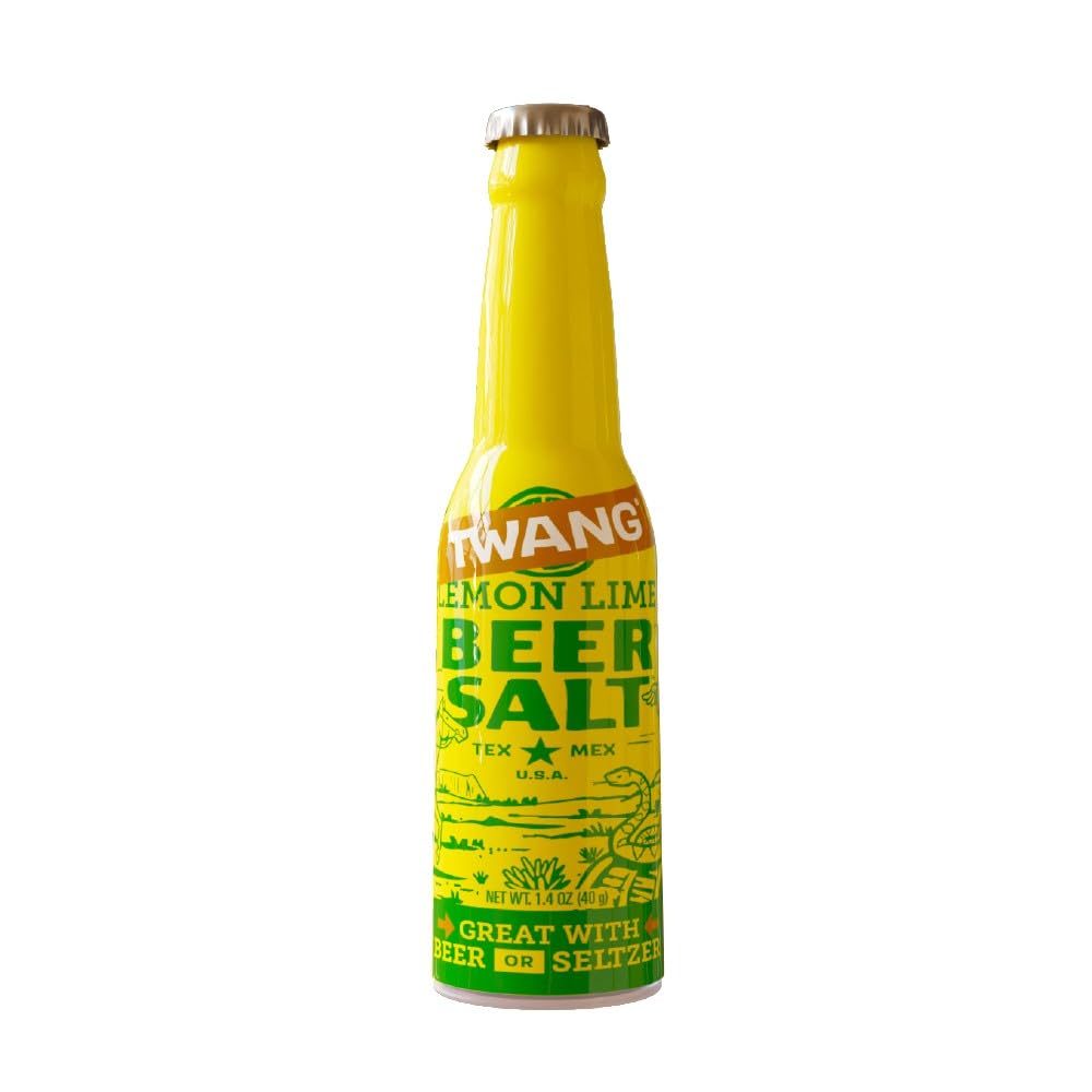 Twang Flavored Beer Salt, Lemon-Lime, 1.4 Ounce Mini Bottles (24 Count Display Pack)2