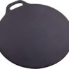 Victoria 12-Inch Cast Iron Tawa Dosa Pan, Pizza Pan with a Loop Handle, Crepe Pan Preseasoned with Flaxseed Oil, Made in Colombia
