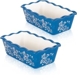 Wisenvoy Loaf Pan Bread Pan Ceramic loaf pans for baking Porcelain Baking Pans Nonstick Bread Pans for Baking