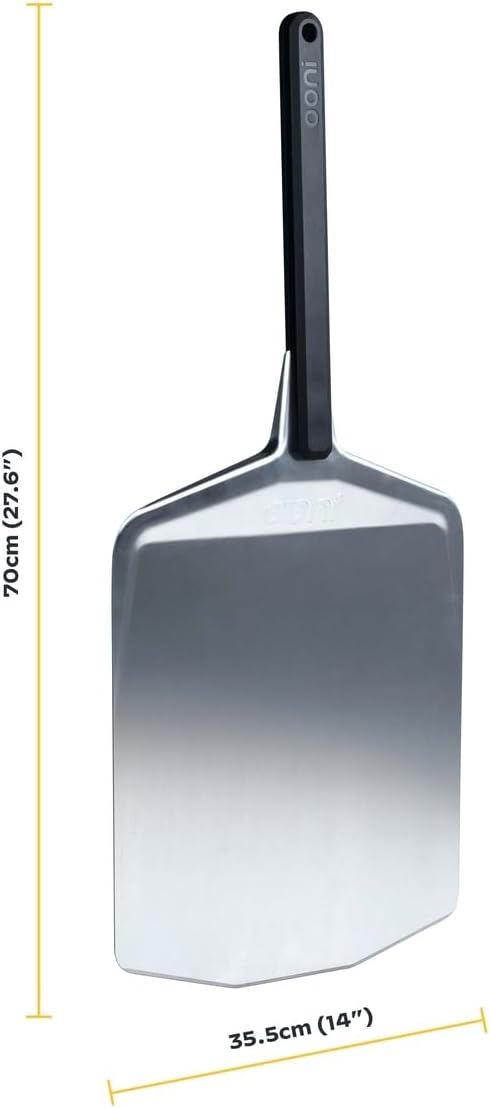 ooni 14 Metal Pizza Peel – Metal Pizza Peel 14 Inch, Pizza Spatula Paddle, Lightweight Pizza Turning Peel with Long Handle, Pizza Oven Accessories, Pizza Tools, Rectangle Pizza Turner3