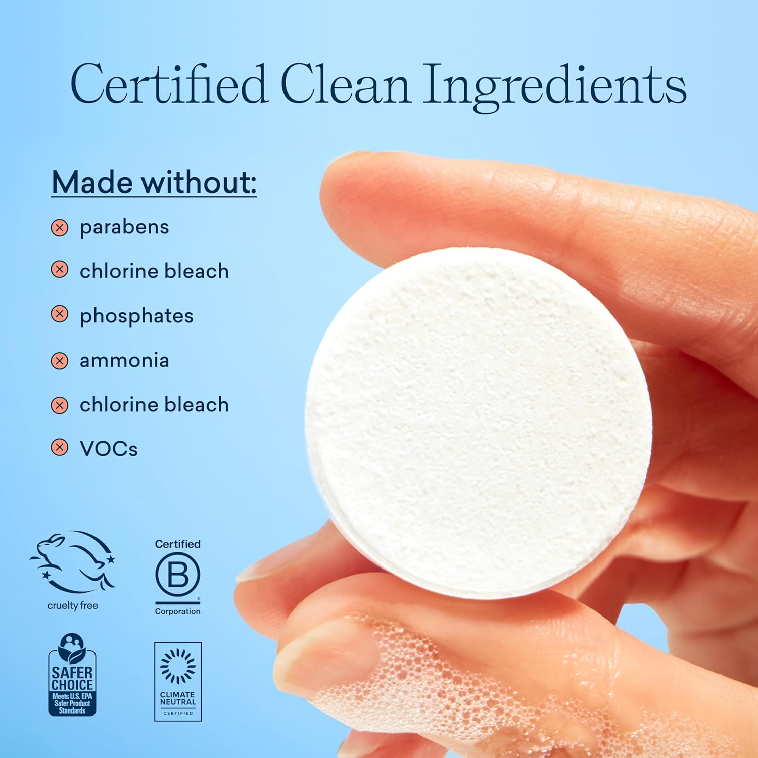 BLUELAND Toilet Bowl Cleaner Refills 2 Pack - Eco Friendly Products & Cleaning Supplies - No Harsh Chemicals, Plant-Based - Lemon Cedar - 28 tablets6