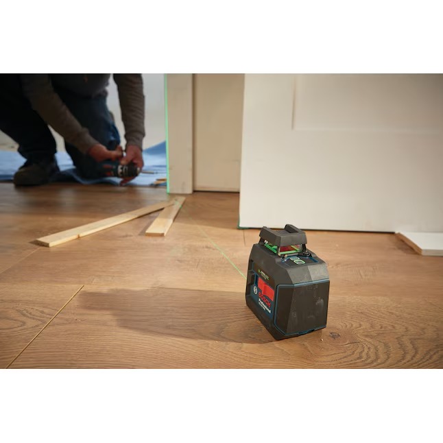 Bosch 100-ft Green Self-Leveling Cross-line Laser Level Kit16_11zon