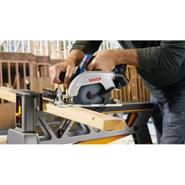 Bosch 18-volt 4-Amp 6-1 2-in Worm Drive Brushless Cordless Circular Saw Kit (Battery & Charger Included)12_11zon