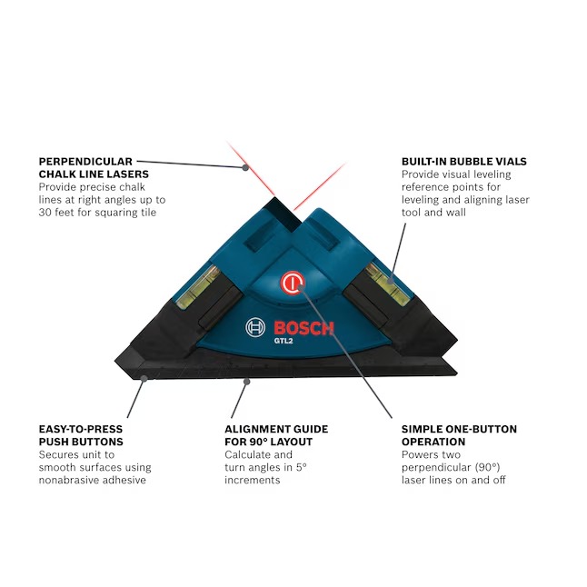 Bosch 30-ft Red Self-Leveling Line Generator Laser Level1_11zon