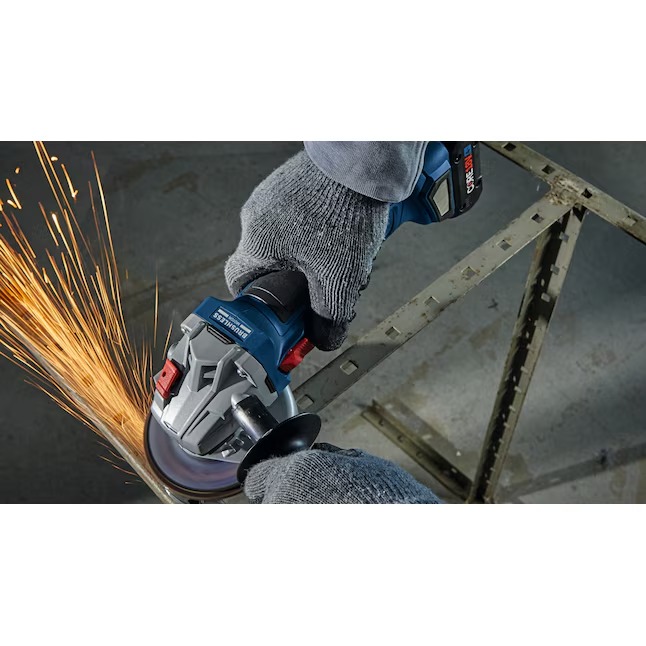 Bosch 4.5-in 18-volt 4 Amps Sliding Switch Brushless Cordless Angle Grinder (1-Battery and Charger Included)2_11zon