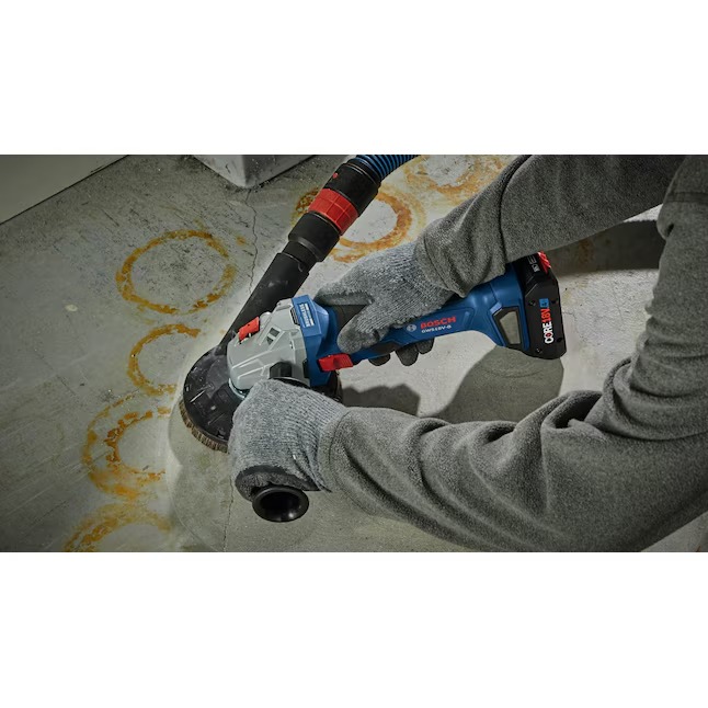 Bosch 4.5-in 18-volt 4 Amps Sliding Switch Brushless Cordless Angle Grinder (1-Battery and Charger Included)4_11zon