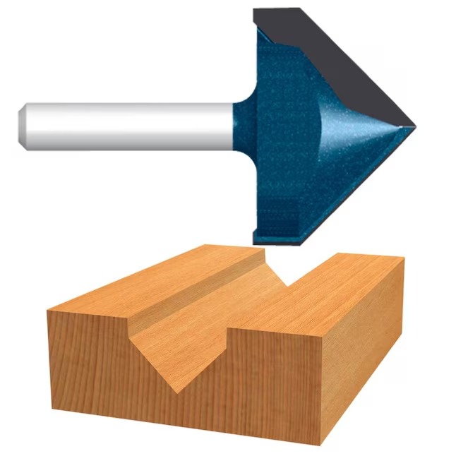 Bosch 85219MC 9 16-in Carbide-tipped V-groove and Scoring Router Bit_11zon Bosch 85219MC 9/16-in Carbide-tipped V-groove and Scoring Router Bit