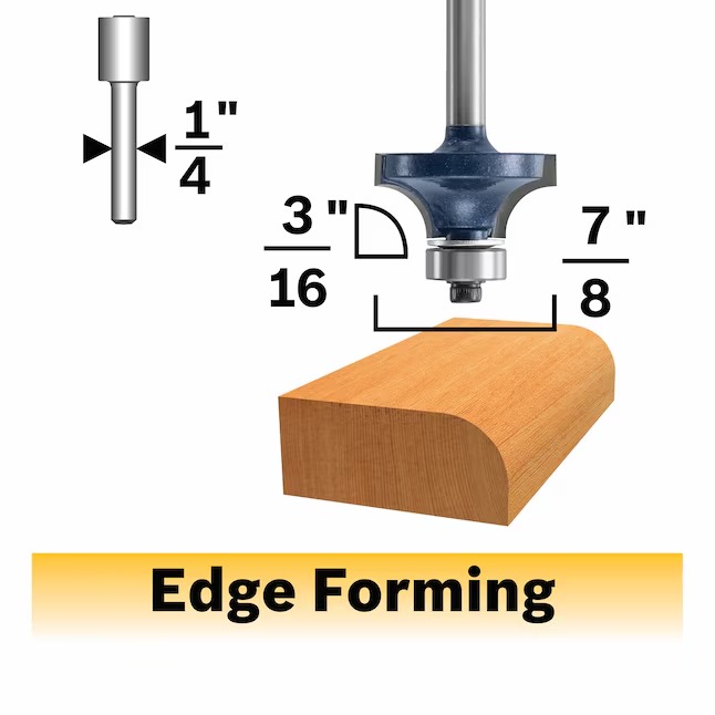 Bosch 85293MC 3 16-in Carbide-Tipped Roundover Router Bit_11zon Bosch 85293MC 3/16-in Carbide-Tipped Roundover Router Bit