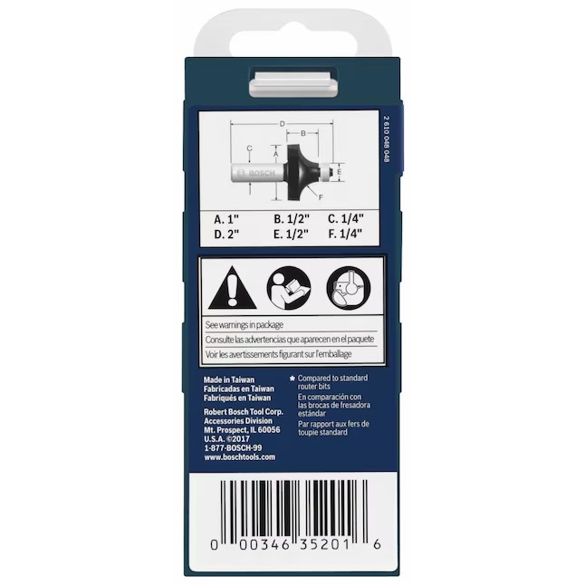 Bosch 85294MC 1-in Carbide-tipped Classical Router Bit6_11zon