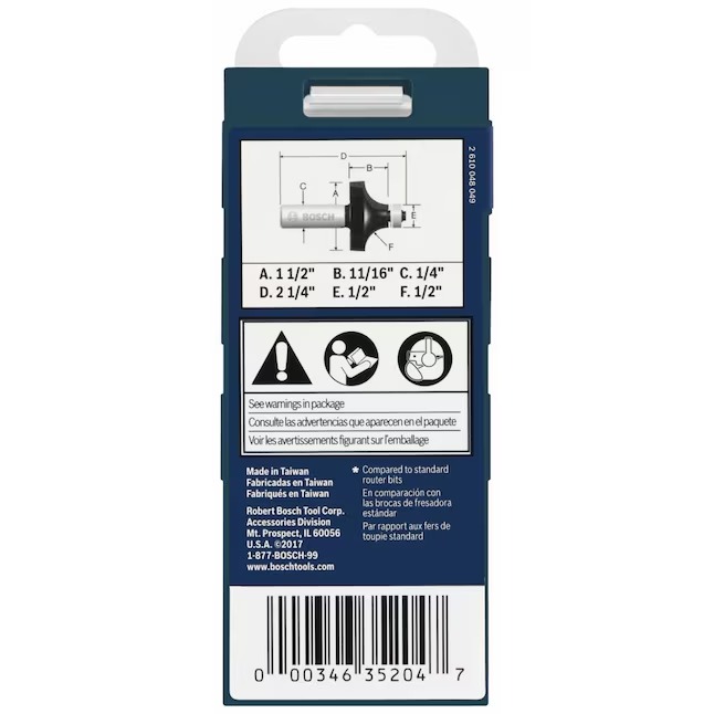 Bosch 85297MC 1-1 4-in Carbide-tipped Classical Router Bit5_11zon