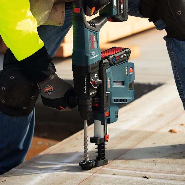 Bosch Bulldog Tough 4-Cutter 1-in x 10-in Alloy Steel Masonry Drill Bit for Sds-plus Drill6_11zon