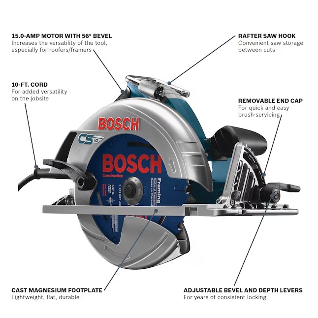 Bosch CS10 15-Amp 7-1 4-in Brushless Corded Circular Saw8_11zon