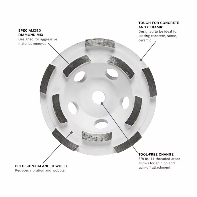 Bosch DC4510HD 4-1 2-in Dry Segmented Rim Diamond Saw Blade`_11zon