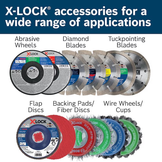 Bosch FBX536 X-Lock 25-Pack 5-in Zirconia 36-Grit Cutting Grinding Wheel4_11zon
