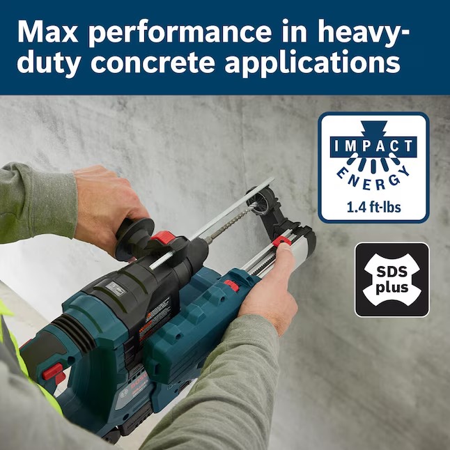 Bosch GBH18V-22N 18-volt 8-Amp Sds-plus Variable Cordless Rotary Hammer Drill4_11zon
