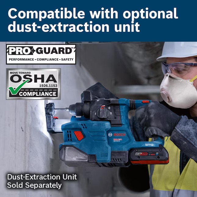 Bosch GBH18V-22N 18-volt 8-Amp Sds-plus Variable Cordless Rotary Hammer Drill8_11zon