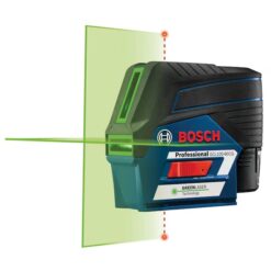 Bosch GCL100-80CG 165-ft Green Self-Leveling Cross-line Laser Level Kit
