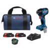 Bosch GDR18V-1860CB25 Connected Ready 18-volt 1/4-in Brushless Cordless Impact Driver (Battery and Charger Included with Soft Bag)