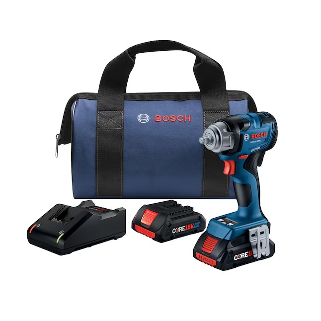 Bosch GDS18V-230CB24 4-Amp 18-volt Variable Brushless 3 8-in Drive Cordless Impact Wrench (Battery and Charger Included)_11zon Bosch GDS18V-230CB24 4-Amp 18-volt Variable Brushless 3/8-in Drive Cordless Impact Wrench (Battery and Charger Included)