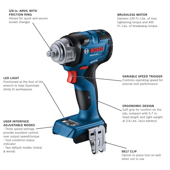 Bosch GDS18V-230CN Variable 3 8-in Drive Cordless Impact Wrench (Battery Not Included and Charger Not Included)1_11zon