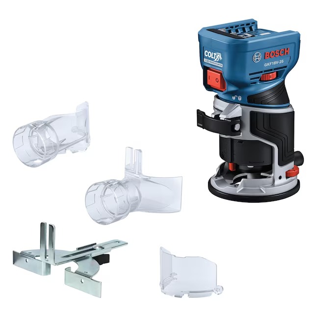 Bosch GKF18V-25N 1 4-in 4-Amp 1.39-HP Variable Brushless Combo Fixed Plunge Cordless Router (Battery and Charger Not Included)1_11zon