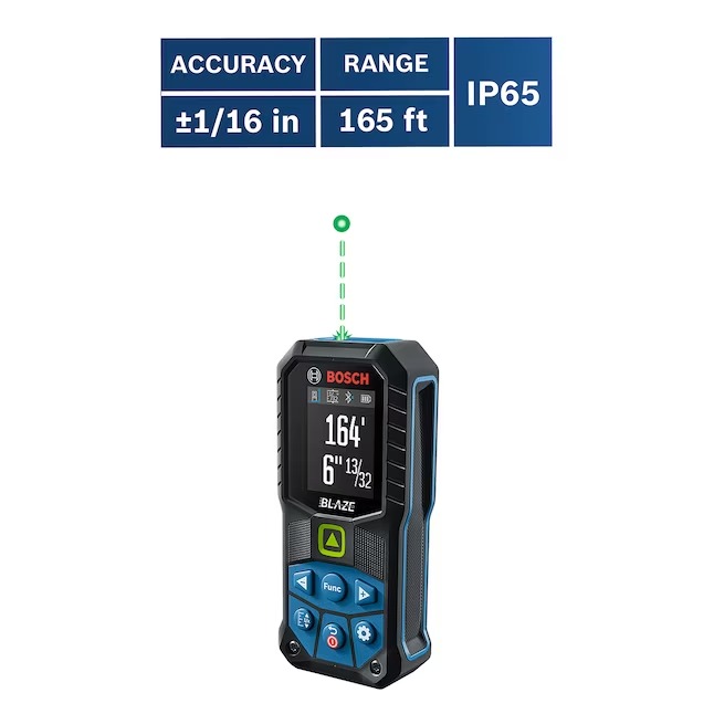 Bosch GLM165-27CG BLAZE 165-ft Indoor Green Laser Distance Measurer with Backlit Display and Bluetooth Compatibility19_11zon