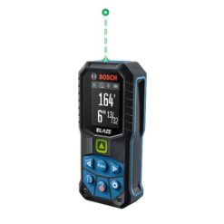 Bosch GLM165-27CG BLAZE 165-ft Indoor Green Laser Distance Measurer with Backlit Display and Bluetooth Compatibility