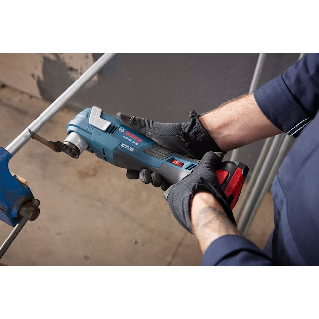 Bosch GOP18V-34B14 Starlock 18-volt Cordless Brushless 4-Amp Variable 10-Piece Oscillating Multi-Tool Kit with Soft Case (1-Battery Included)7_11zon