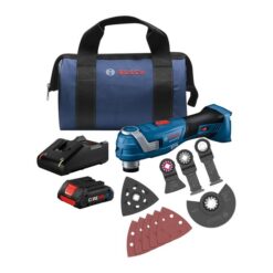 Bosch GOP18V-34B14 Starlock 18-volt Cordless Brushless 4-Amp Variable 10-Piece Oscillating Multi-Tool Kit with Soft Case (1-Battery Included)