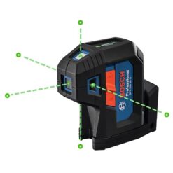 Bosch GPL100-50G 125-ft Green Self-Leveling with Plumb Points Laser Level