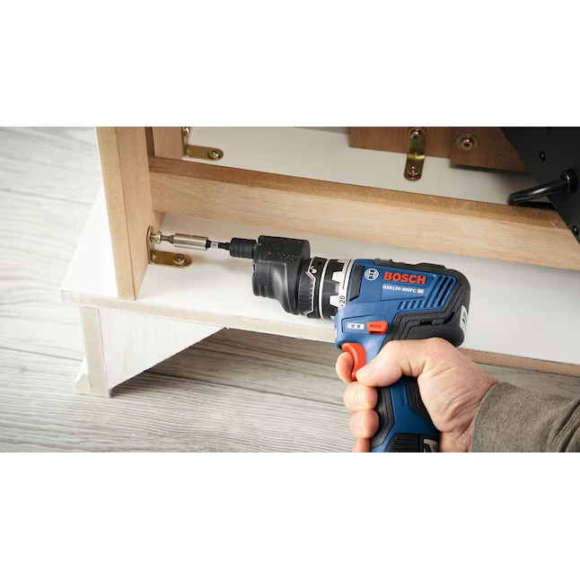 Bosch GSR12V-300FCB22 Chameleon 12-volt 1 4-in Keyless Brushless Right Angle Cordless Drill (2-Batteries, Charger and Soft Bag included)189_11zon