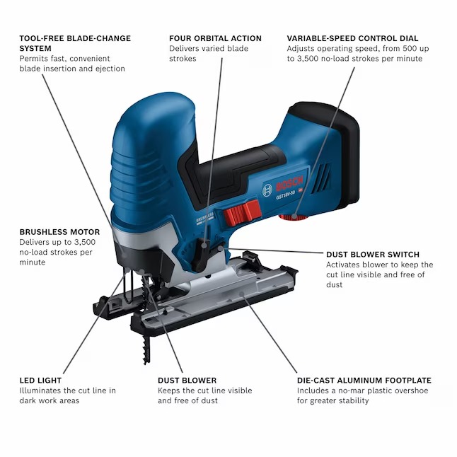 Bosch GST18V-50BN 18-volt Brushless Variable Keyless Corded Jigsaw1_11zon