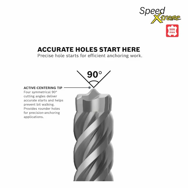 Bosch HCFC5011 SpeedXtreme 1 2-in x 21-in Carbide Masonry Drill Bit for Sds-max Drill2_11zon