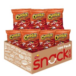 Cheetos Cheese Flavored Snacks, Crunchy, 1 Ounce (Pack of 104)