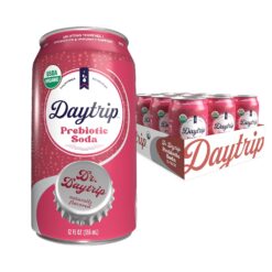 Daytrip Prebiotic Soda Drink | Certified USDA Organic | Mood Boosting Prebiotic Drink (12 Pack of 12oz cans) (Dr. Daytrip)