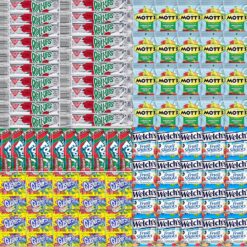 Fruit Snacks Variety Pack (80 Count) - Includes Motts Medleys Fruit Snacks, Welches Mixed Fruit Snacks, Gushers, Fruit by the Foot and Fruit Roll-Ups by Stuff Your Sack